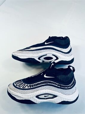 Nike Cosmic Unity 3 #DZ2906-401 Navy Blue White Knit Men’s:8.5 Basketball Shoes